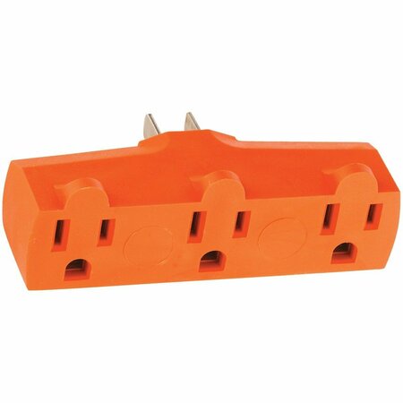 LEVITON Orange 15A 3-Outlet Heavy-Duty Tap R54-00699-000